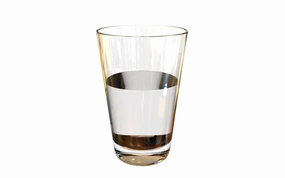 Über das, was in einem Glas drin ist – oder eben nicht
