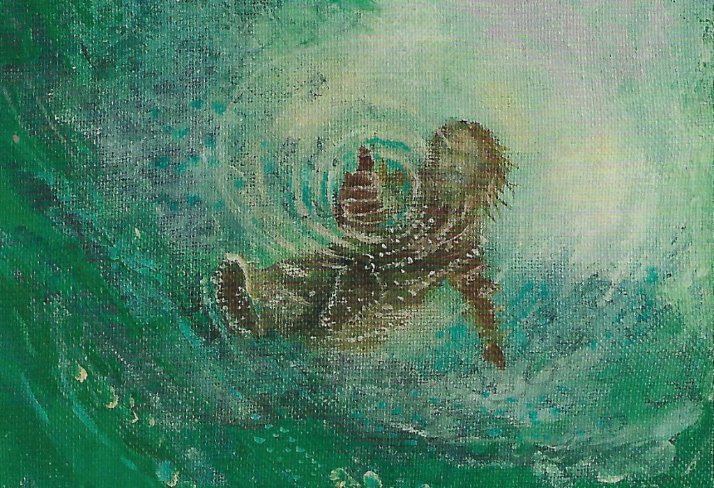 Anita Dorp, Amani 2020_ Laufen über Wasser Trauer: the power of love